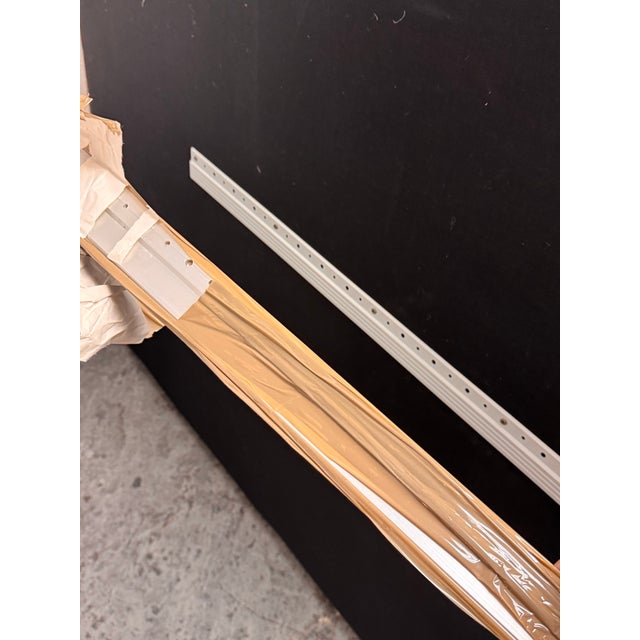 Queen Size Custom Design Sage Linen Headboard For Sale - Image 9 of 12