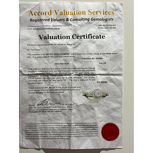 Platinum & 18ct White Gold Diamond Engagement and Wedding Ring Set 1.16ct, Size 5.5 For Sale - Image 15 of 15