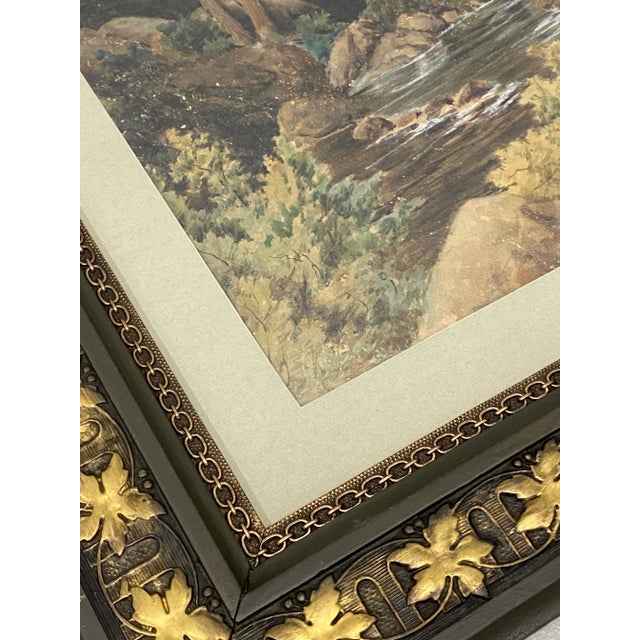 Paint A. H. Slade-River Landscape Watercolor Painting For Sale - Image 7 of 12