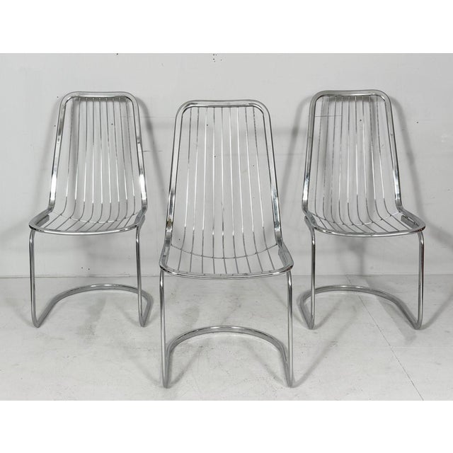 1970s Vintage Cantilever Chairs by Gastone Rinaldi, Italy, 1970s, Set of 4 For Sale - Image 5 of 16