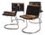 Vintage Cantilever Chairs with Tubular Chromed Steel Frame, 1970, Set of 4 For Sale