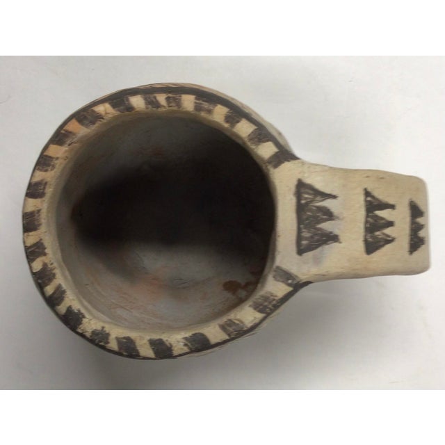 Vintage Handmade Native Style Ceramic Mug For Sale In New York - Image 6 of 7