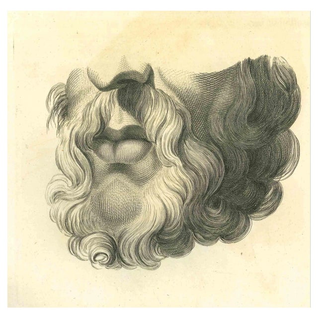 Thomas Holloway, Lips Portrait, Original Etching, 1810 For Sale