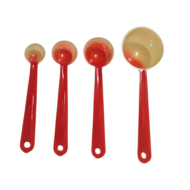 Ceramic Vintage Americana Aunt Jemima Ceramic Measuring Spoons Holder Set 6" For Sale - Image 7 of 11