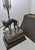 Vintage 1980s Bronze Whippet / Greyhound Dog Standing on Stacked Books Lamp For Sale - Image 10 of 12
