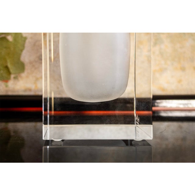 2000 - 2009 Block Glass Vase from Rosenthal Studio Line, 2000s For Sale - Image 5 of 8