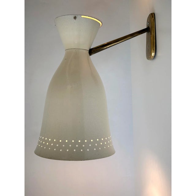 Gold Large Mid-Century Diabolo Wall Light, Germany, 1950s For Sale - Image 8 of 18