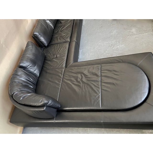 Early 21st Century DS-165 Sofa in Black Leather with Adjustable Backrests from de Sede, 2010s For Sale - Image 5 of 10