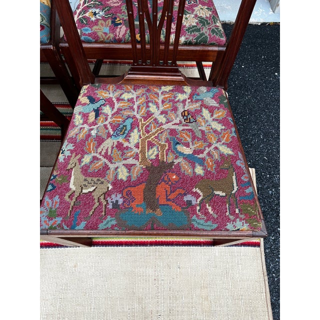 Circa 1790s English George III Carved Mahogany Hepplewhite Dining Chairs- Set of 6 For Sale - Image 9 of 13