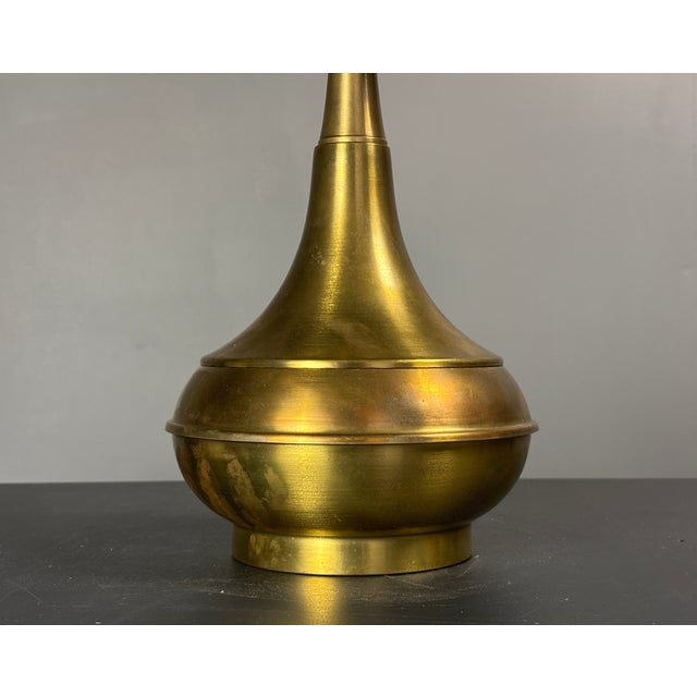 Mid-Century Modern Italian Brass Dome Mushroom Table Lamp, 1960s For Sale - Image 4 of 18
