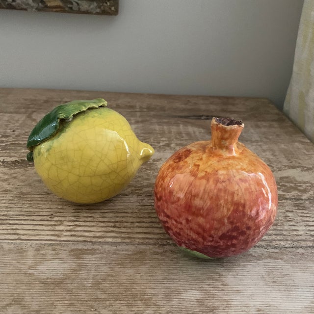 Ceramic Italian Ceramic Pomegranate (Only) For Sale - Image 7 of 11