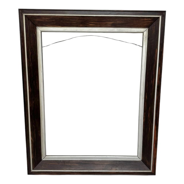 Art Deco Large Macassar Ebony Picture Frame, 1930s For Sale