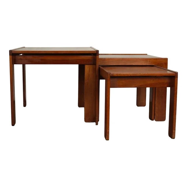 Mid-Century Modern Model 777 Nesting Tables by Afra & Tobia Scarpa for Cassina, 1965, Set of 3 For Sale - Image 14 of 18
