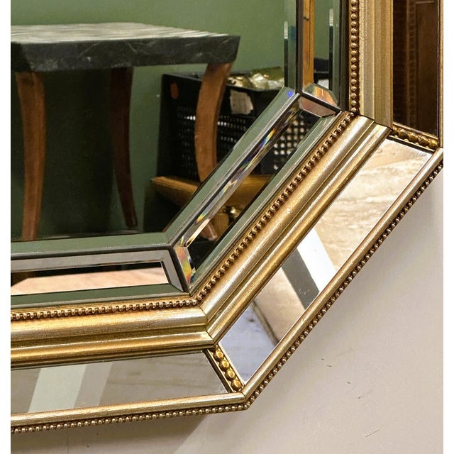 Neoclassical Octagonal Bevelled Mirror by De Knudt, Belgium, 1980s For Sale - Image 6 of 12
