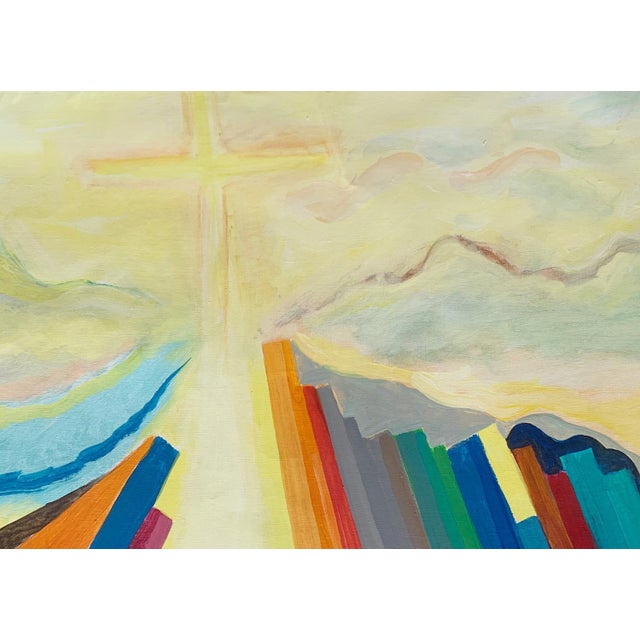 Early 21st Century Iszchan Nazarian, Desire for Heaven, 2018, Acrylic For Sale - Image 5 of 7