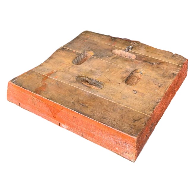 Antique Hand Carved Wood Wallpaper Printing Block Wall Art Chairish