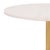 Spritely Home Kashi Round Side Table in Clear / White For Sale - Image 4 of 6