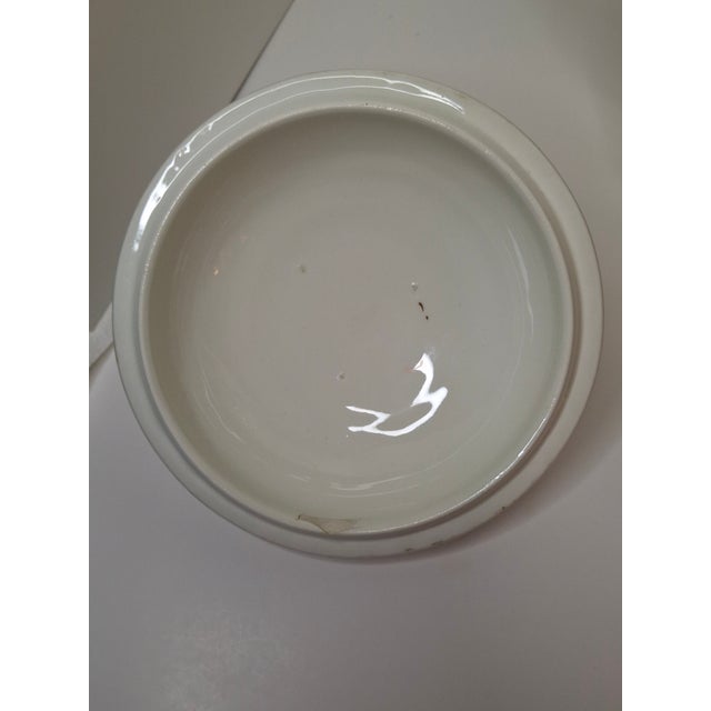 Antique Johnson Bros England Slop Jar Chamber Pot & Lid Victorian Floral Gold 12.5" For Sale In Boston - Image 6 of 15