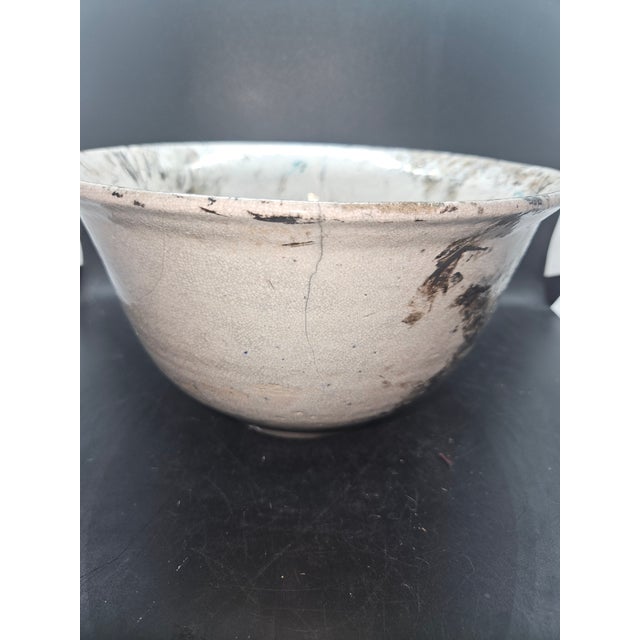 Vintage Japanese Raku Horse Hair Tea Bowl (Chawan), Signed For Sale - Image 4 of 4