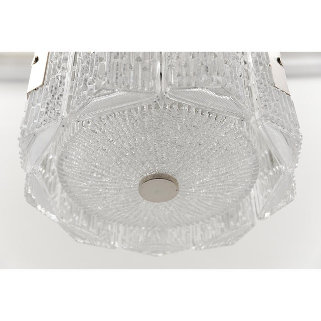 Crystal Glass Pendant Light from Kaiser Leuchten, Germany, 1960s For Sale - Image 9 of 13