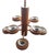 Mid-Century Modern Scandinavian Hanging Candleholder in Pine For Sale