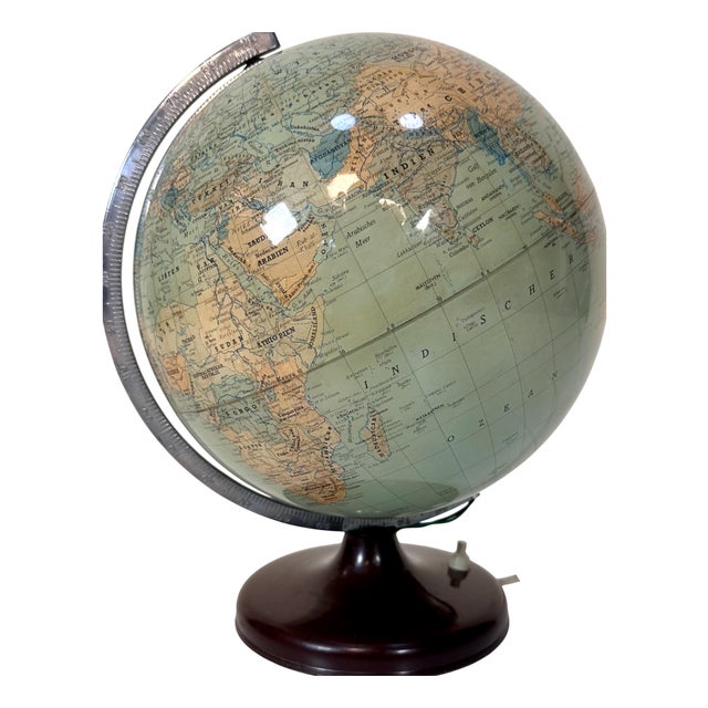Vintage German Plastic Table Globe from Süd-West Verlag München, 1930s For Sale