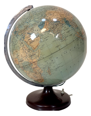 Vintage German Plastic Table Globe from Süd-West Verlag München, 1930s