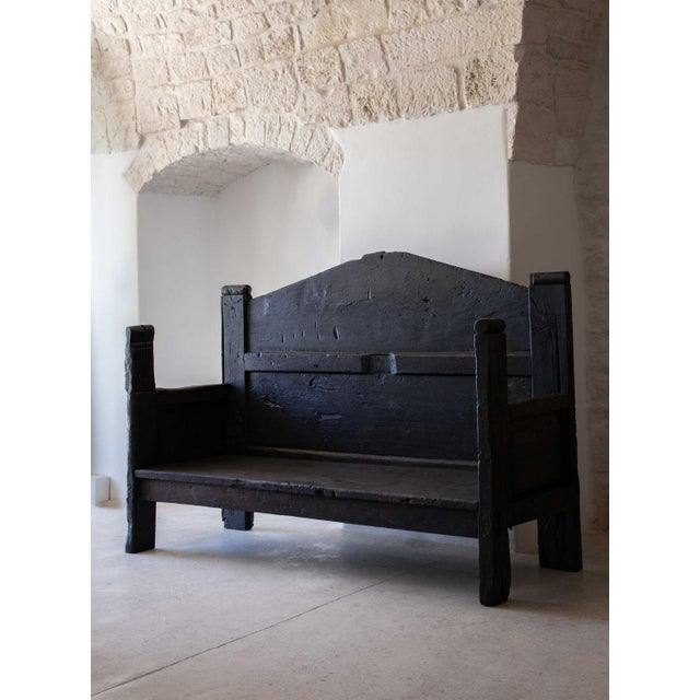 Large Folk Art Bench, 18th Century For Sale - Image 16 of 18