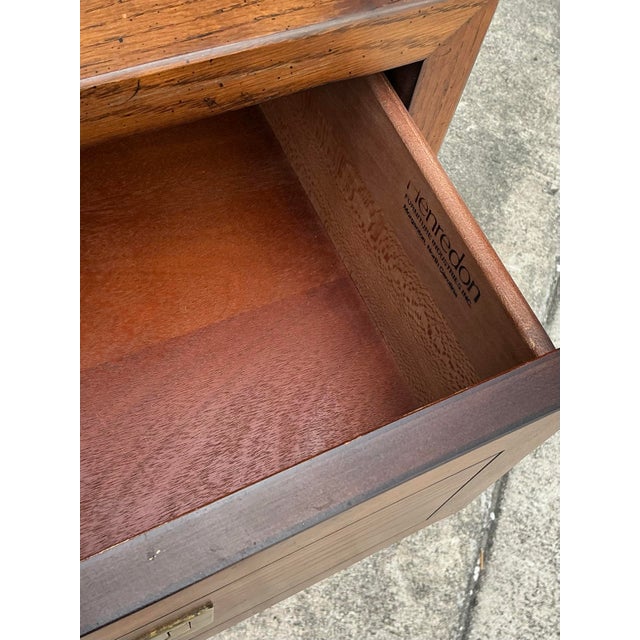 Mid-Century Modern Vintage Henredon Campaign Credenza For Sale - Image 3 of 12