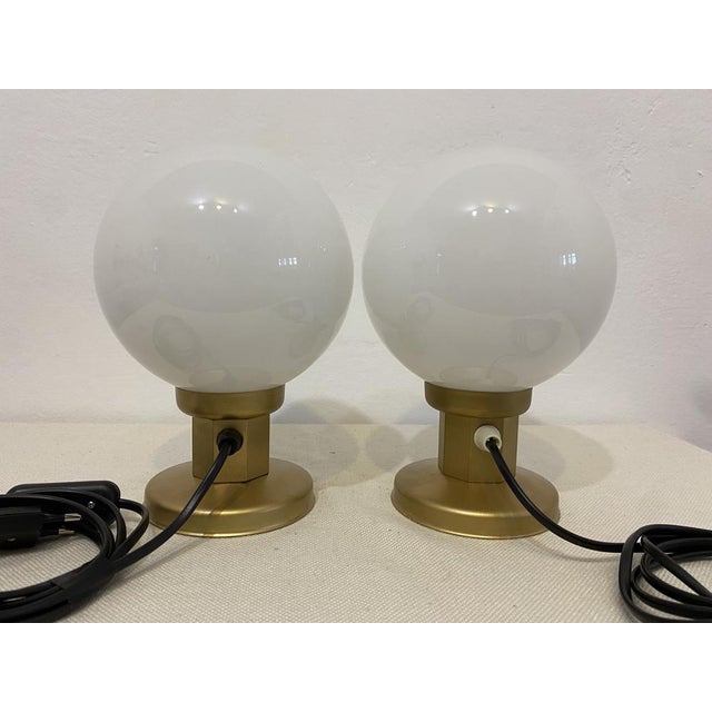 Black Vintage Kozole Bedside Table Lamps, Former Yugoslavia, 1970s, Set of 2 For Sale - Image 8 of 13