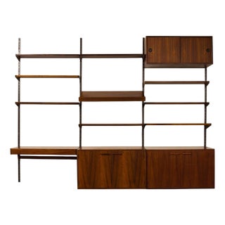 Vintage Kai Kristiansen's Fm Reolsystem Shelving System in Rosewood 1960s W/Cabinets For Sale