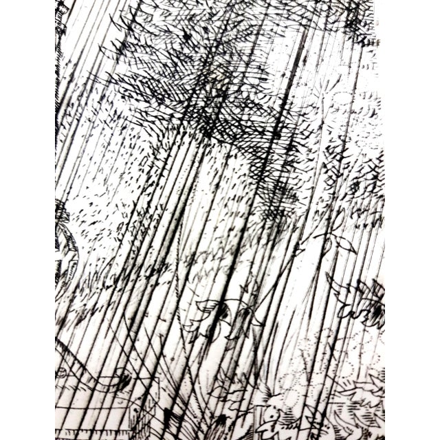 Gray Jean Émile Laboureur - Under the Cross - Original Etching 1946 For Sale - Image 8 of 10