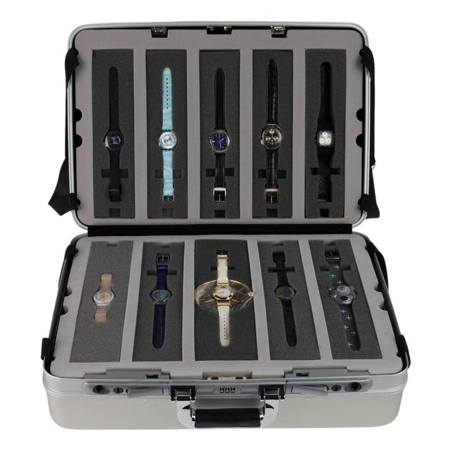 007 James Bond Case with 20 Watches from Swatch, Set of 21 For Sale