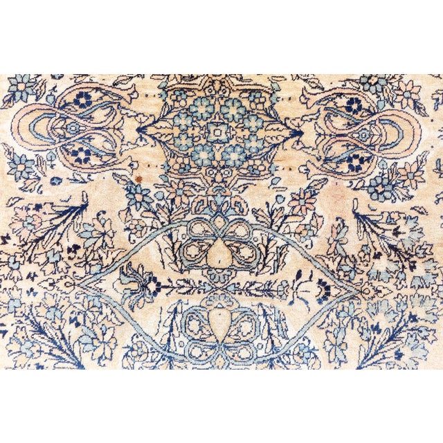 Persian Antique Persian Kirman Handmade Wool Rug For Sale - Image 3 of 8