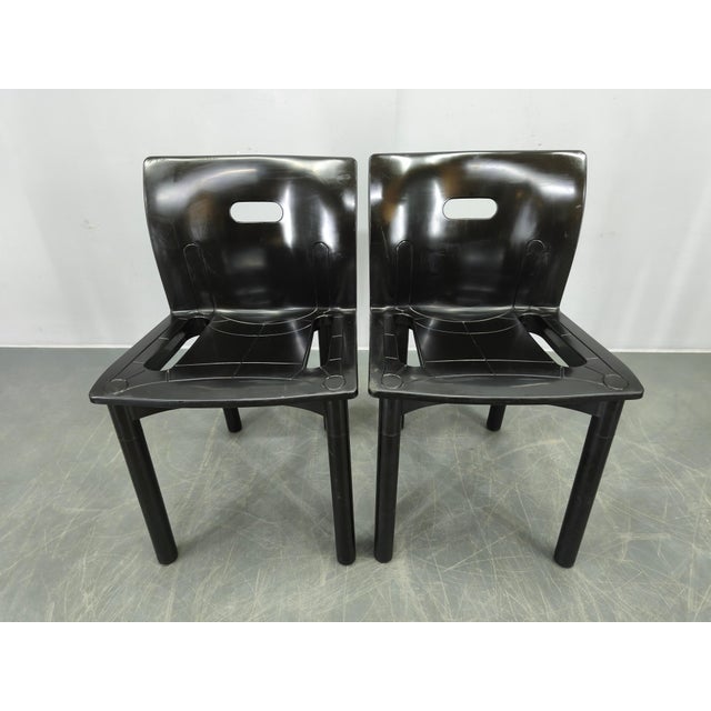 Model 4870 Chairs attributed to Anna Castelli Ferrieri for Kartell, 1980s, Set of 4 For Sale - Image 3 of 13
