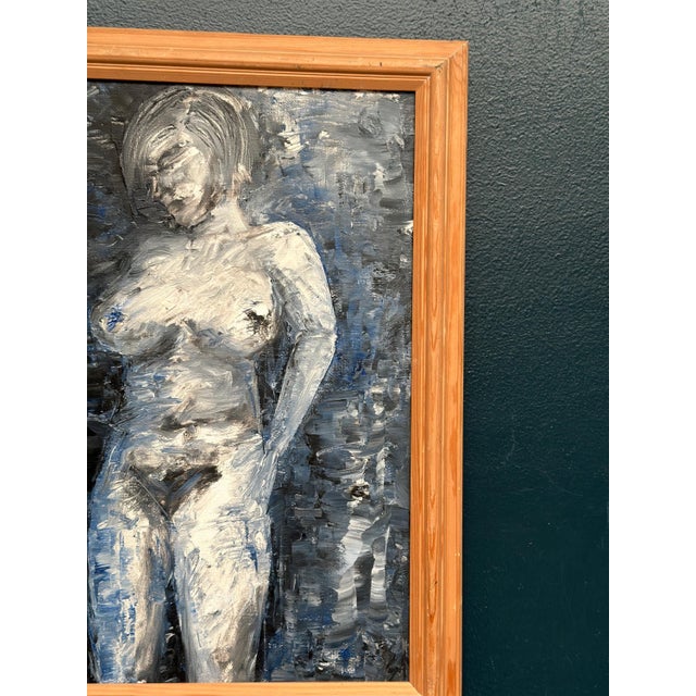 So, Lady in Blue, 1950s, Oil on Canvas, Framed For Sale - Image 4 of 18