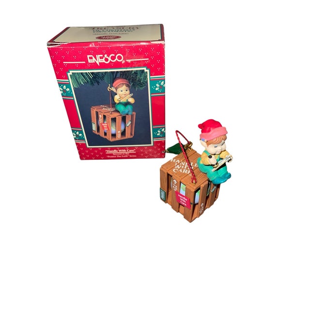 Vintage Collectable Enesco Christmas Ornaments- Set of 5 For Sale In Milwaukee - Image 6 of 7