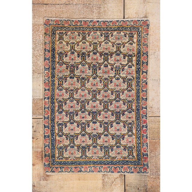 Antique Persian Farahan Rug, 01'08 X 02'04 For Sale - Image 10 of 10