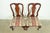 1980s Baker Furniture Style Queen Anne Solid Cherry Wood Side Chairs or Dining Chairs, Pair For Sale - Image 5 of 13