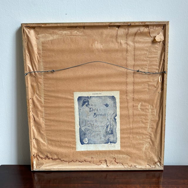 Mid-20th Century Pisces Zodiac Needlepoint, Framed For Sale - Image 11 of 12