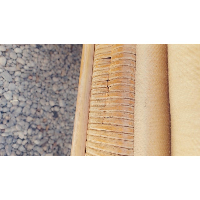 Mid 20th Century Vintage Boho Chic Set of 4 Drexel Heritage Braided Wicker Club Chairs For Sale - Image 5 of 5