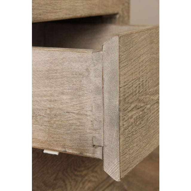 Restoration Hardware Restoration Hardware Reclaimed Oak Closed Nightstand For Sale - Image 4 of 12