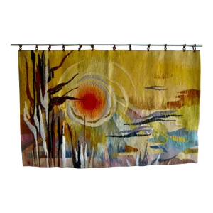 French Mid-Century Modern Aubusson Tapestry