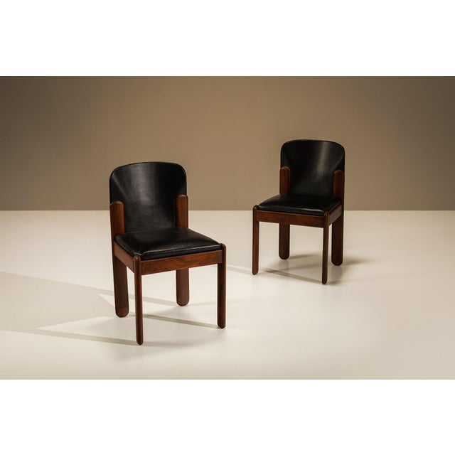 1960s Vintage Dining Room Chairs by Silvio Coppola for Bernini, Italy, 1960s, Set of 4 For Sale - Image 5 of 11