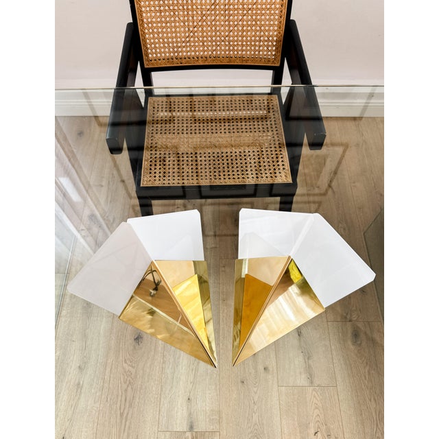 Geometric Model 8032 Wall Sconces by J. T. Kalmár, Austria, 1970s, Set of 2 For Sale - Image 6 of 18