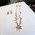 1990s Laura Gibson Sterling Silver Pearls & Dangling Faceted Gems Necklace & Earrings, 3 Pieces For Sale - Image 4 of 6