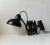 Bauhaus Black Articulated Scissor Wall Lamp, 1950s For Sale - Image 9 of 12