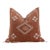 24" Rust Trail Moroccan Silk Pillow For Sale