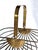 Vintage Art Deco Style Wire Bread/Fruit Basket in Stainless Steel and Brass Plate Handle For Sale In Miami - Image 6 of 12