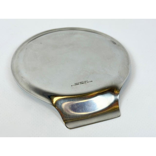 1970s Mid-Century Danish Stainless Steel Coasters by Georg Jensen, 1970s, Set of 10 For Sale - Image 5 of 8